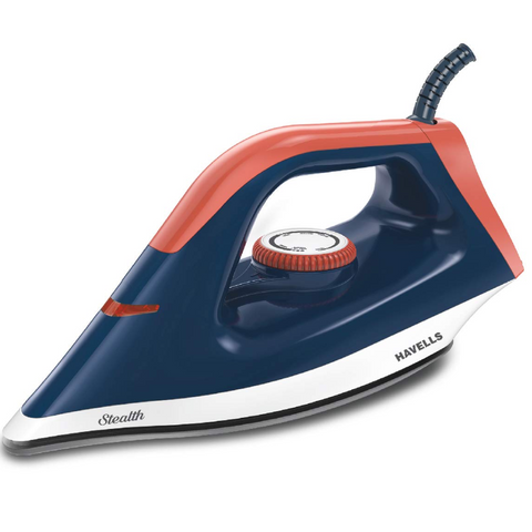 Havells ABS Stealth, 1000 Watts Dry Iron with American Heritage Non Stick Sole Plate (Blue) Buy only at ₹1059