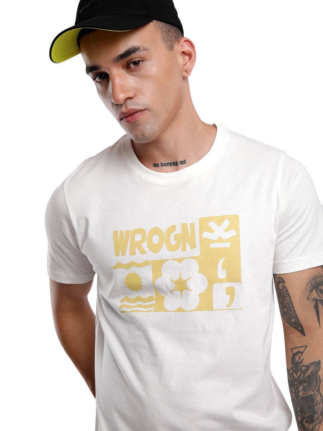 Wrogn Bloom Printed T-Shirt