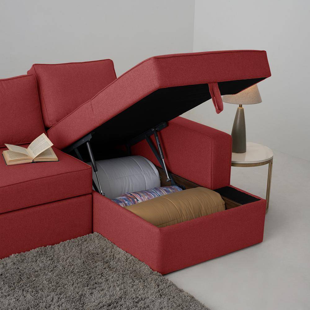 Napper Storage L Shape Sofa Set (3 Seater + Right Aligned Chaise)