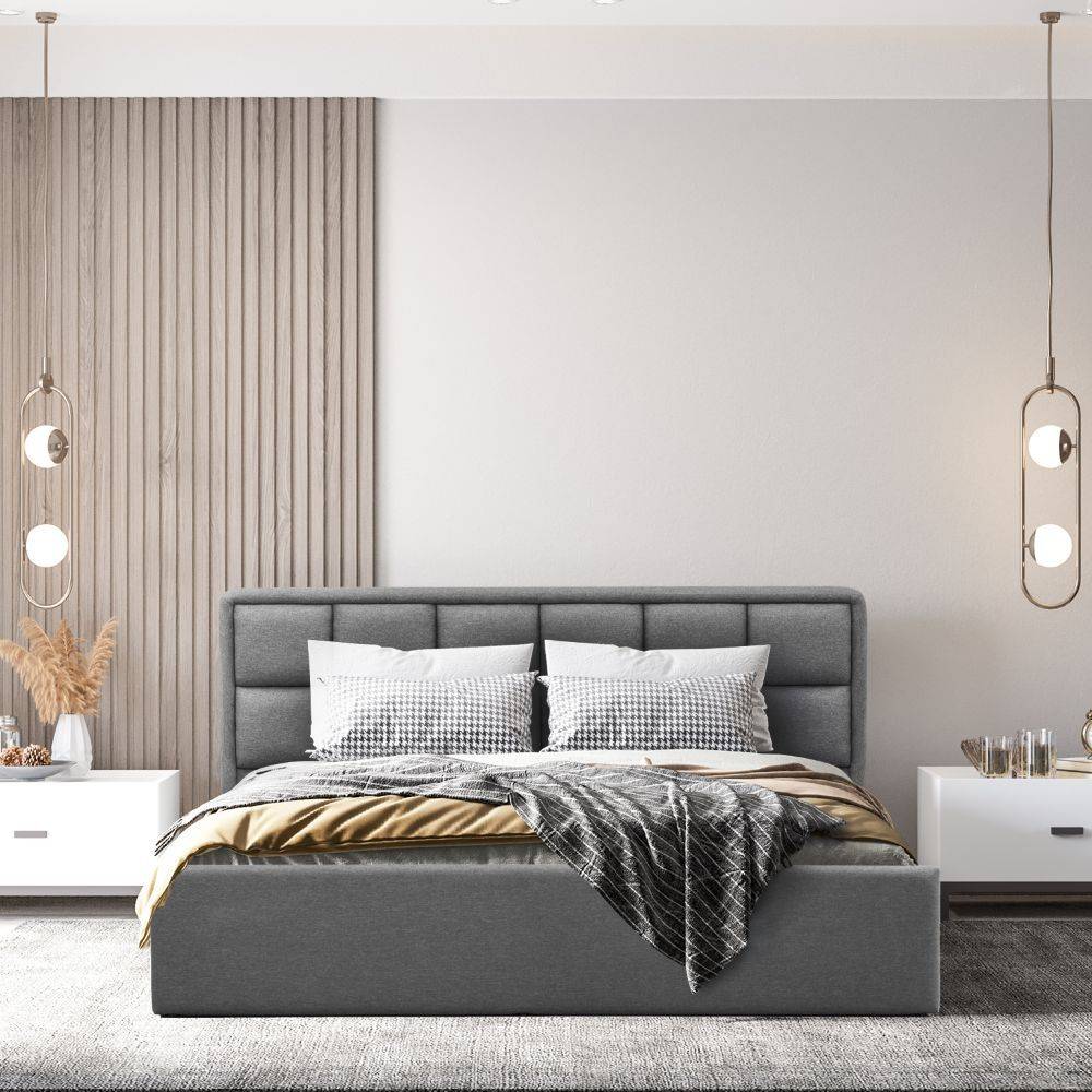 Surma Queen Size Storage Upholstered Bed (78x60 inch)