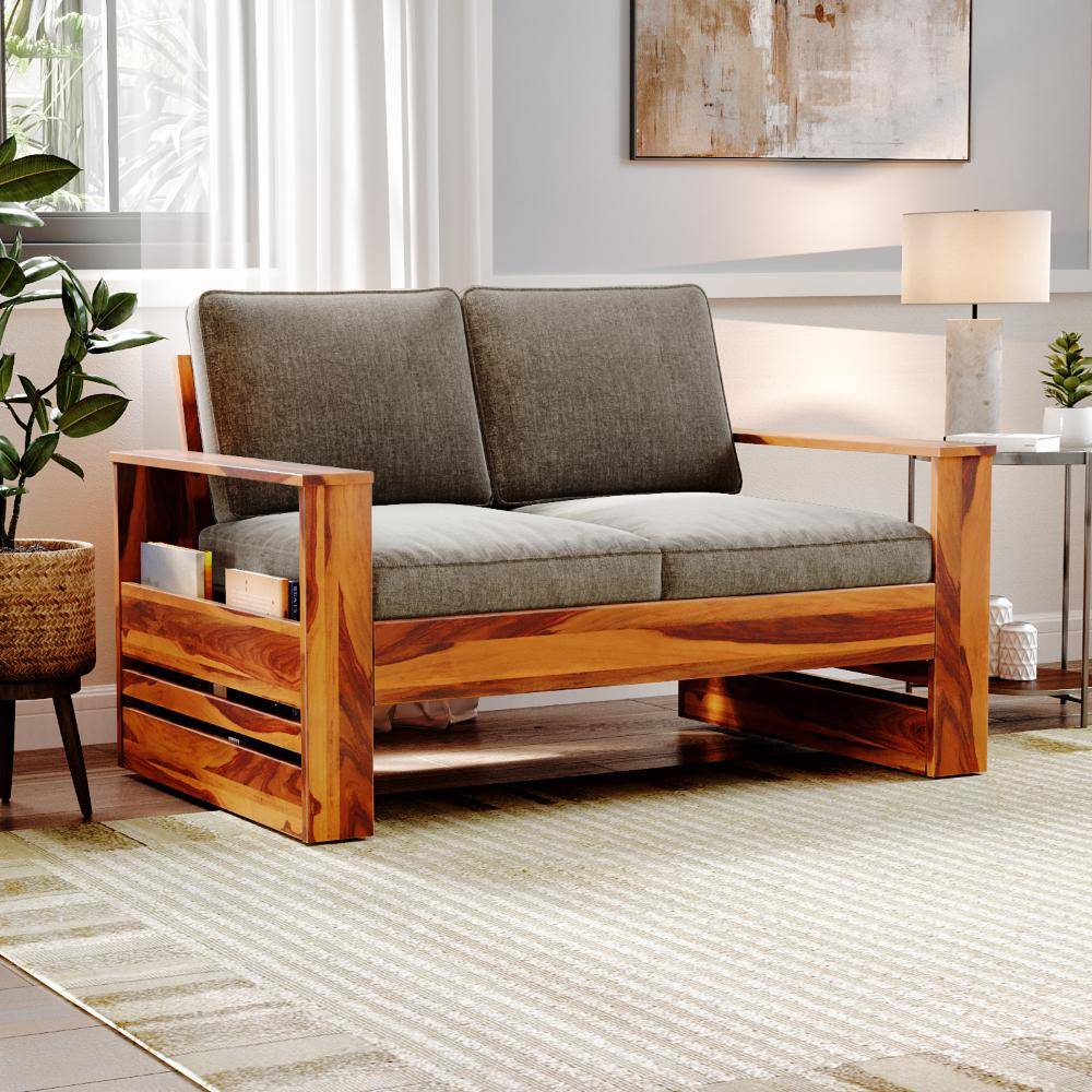 Bahamas Sheesham Wood Sofa - Two Seater