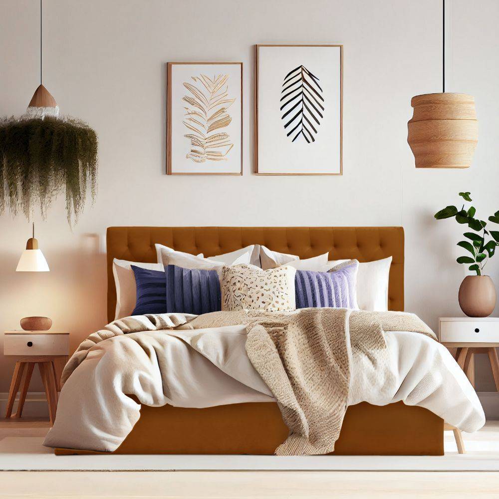 Solis King Size Storage Upholstered Bed (78x72 inch)