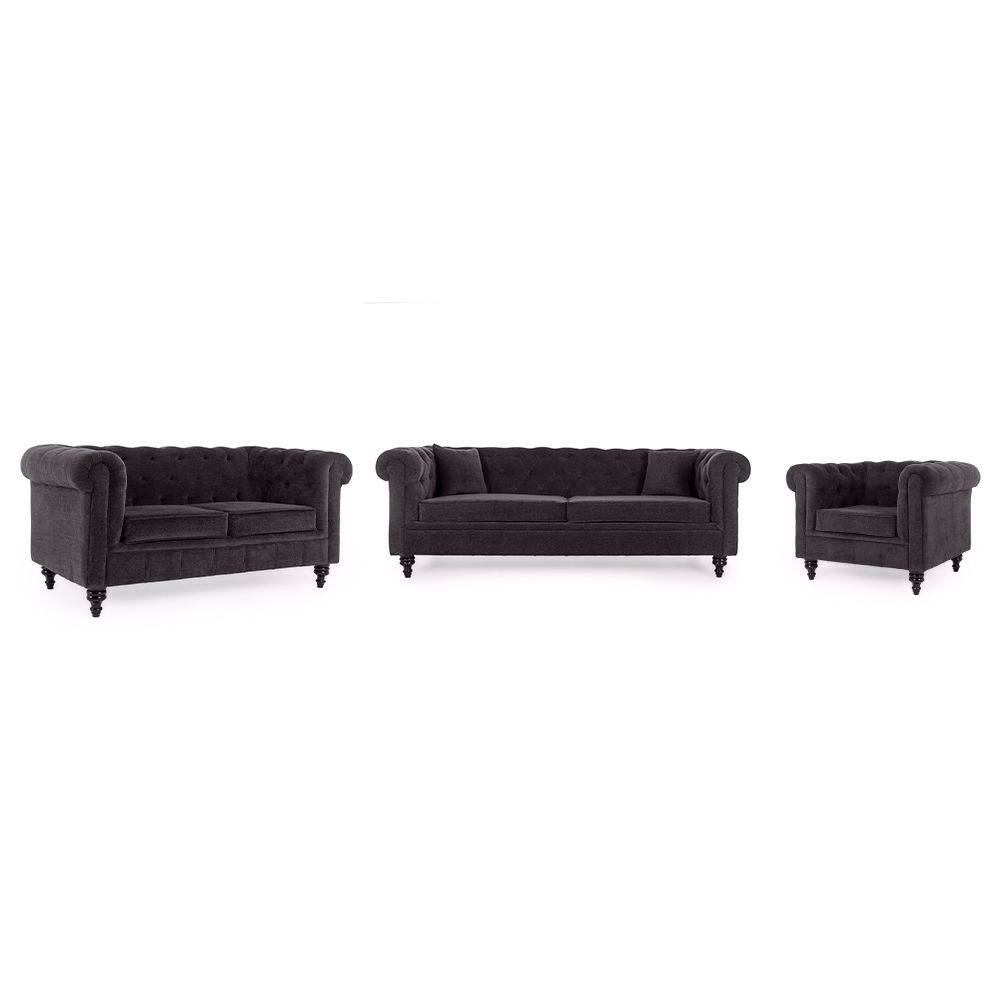 Havana Sofa Set (3+2+1) Smoke Grey