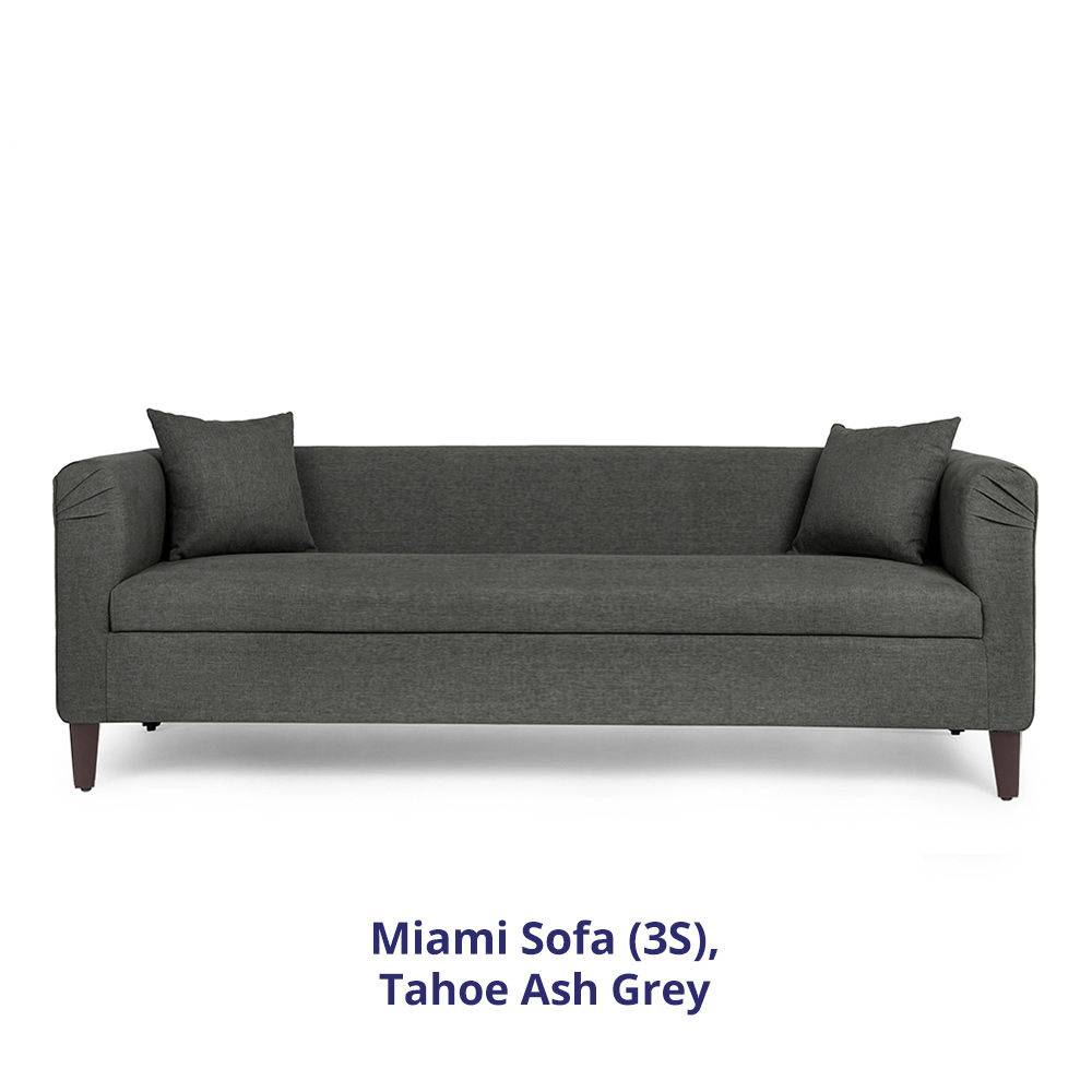 Miami Sofa - 3 Seater - Ash Grey