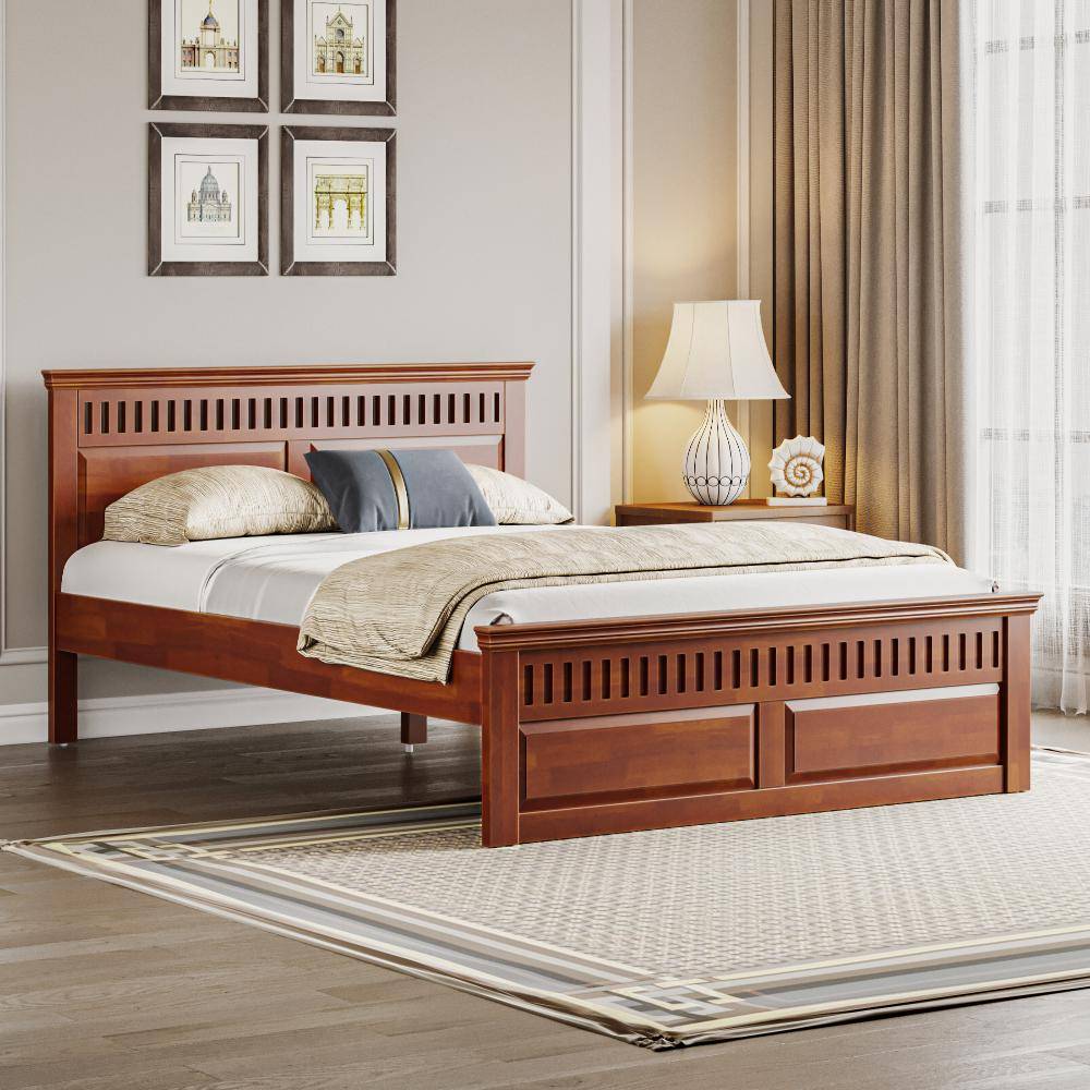 Pegasi Queen Solid wood bed without storage (78x60 inch)