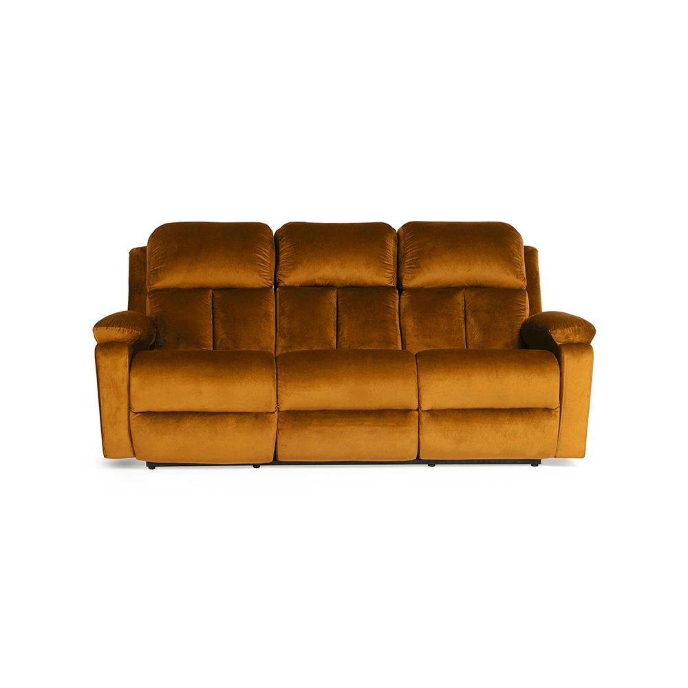 Stargazer Recliner - 3 Seater - Velvet Amber