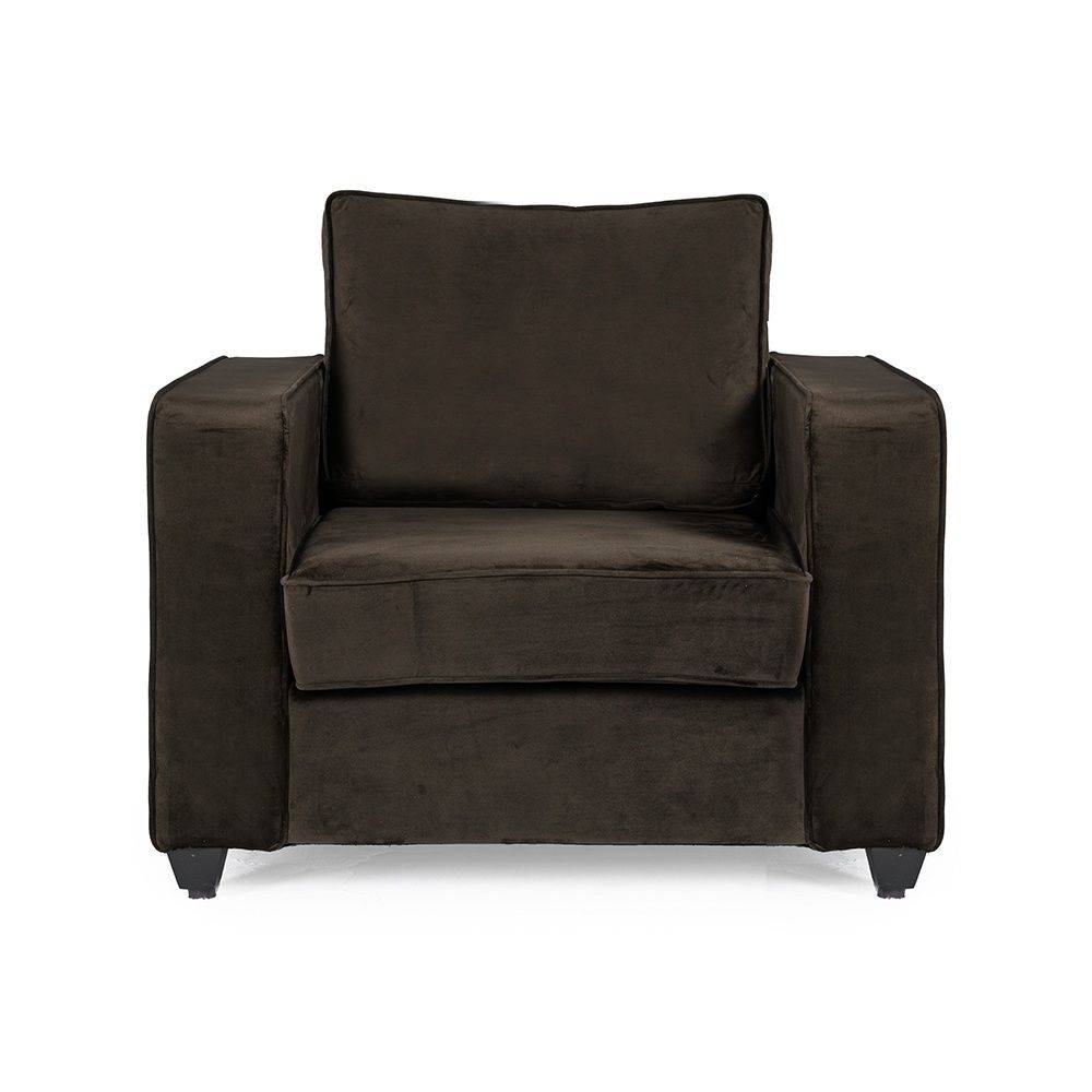 Napper Sofa - Single Seater - Velvet Stone
