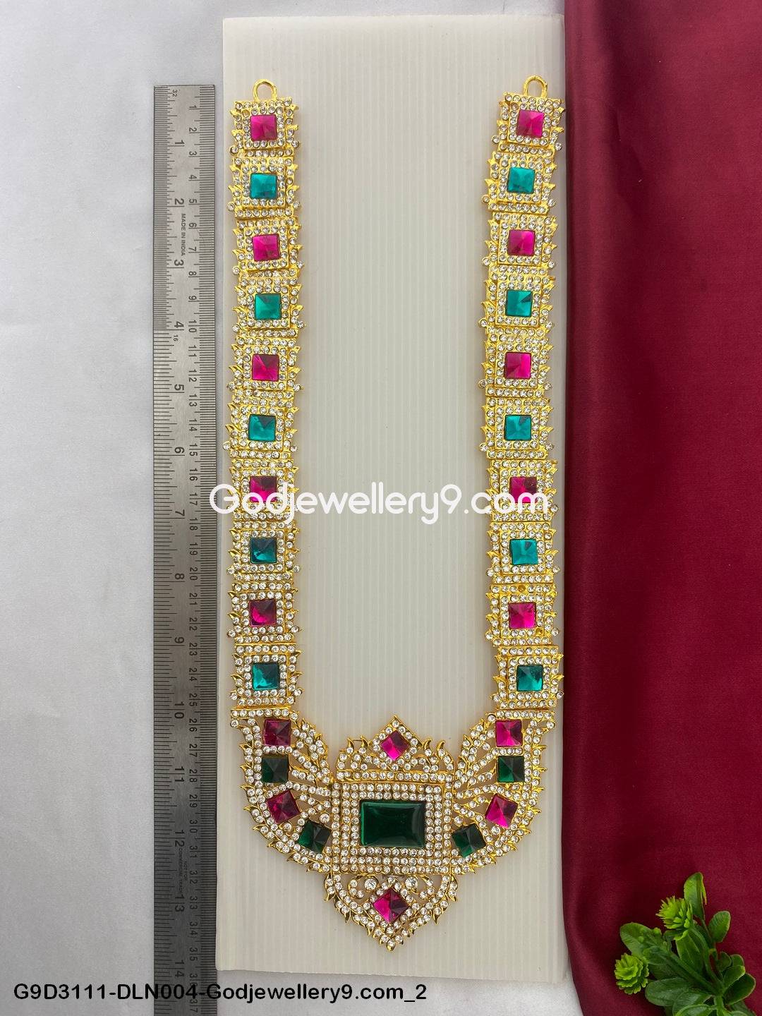 1 Step Long Deity Haram Necklace for God Swamy Alankaram