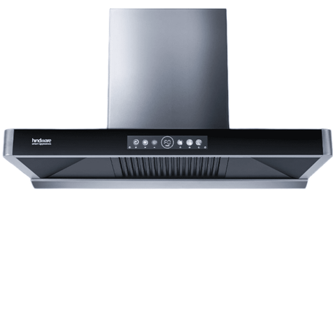 Hindware MARCELLA, 90 cm 1700 m3/hr Auto Clean Wall Mounted Chimney with Filterless Technology (Grey) Buy at only ₹27999