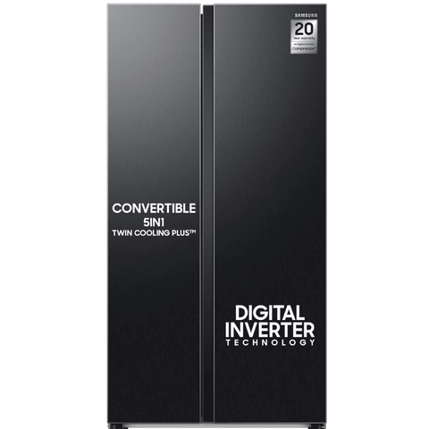 Samsung 644 Ltrs 3 Star, Inverter Frost Free, Side-by-Side Refrigerator (RS76CG8133B1) Buy only at ₹102299