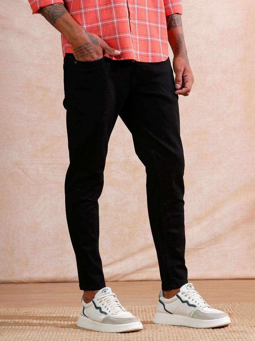 Solid Look Skinny Jeans | Black