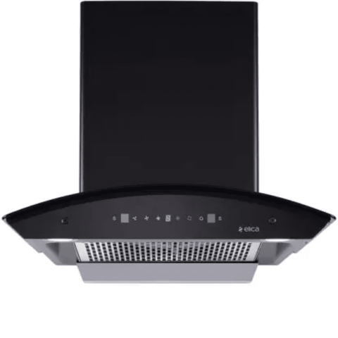 Elica PRO PLUS FL HAC LTW MS, 60 cm 1425 m3/hr Heat Auto Clean Vertical Glass Kitchen Chimney (Black) Buy only at ₹15999