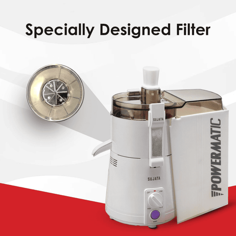 Sujata 900 Watts Mixer Grinder with 2 Jars (Powermatic plus, White) Buy at only ₹7990