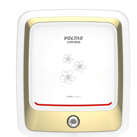 Voltas 15 Ltrs Storage 5 Star Wall Mounting Water Heater Geyser (Crysta 155SPBWT BLACK) Buy only at ₹8899