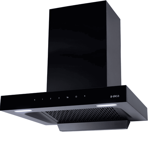 Elica SPT HAC 600 MS NERO, 60 cm 1310 m3/hr Auto Clean Vertical Glass Kitchen Chimney (Black) Buy at only ₹14599