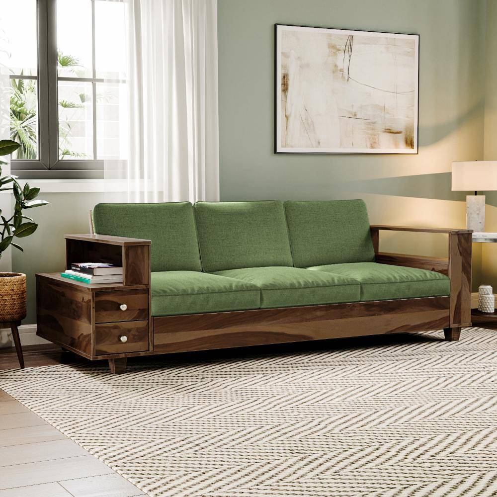 Manila Sheesham Wood Sofa - Three Seater