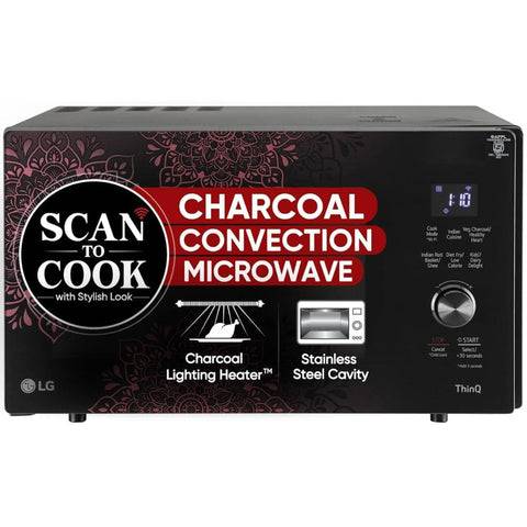 LG 28 Ltrs Stainless Steel Wi-Fi Enabled Charcoal Convection Microwave Oven (MJEN286VIW,Black) Buy only at ₹19499