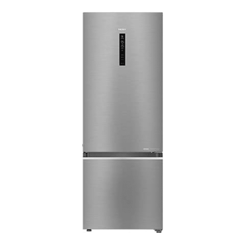 Haier 325 Ltrs 3 Star Inverter Frost Free Double Door Refrigerator (HRB-3753BBS-P, Brushline Silver) Buy at only ₹40990