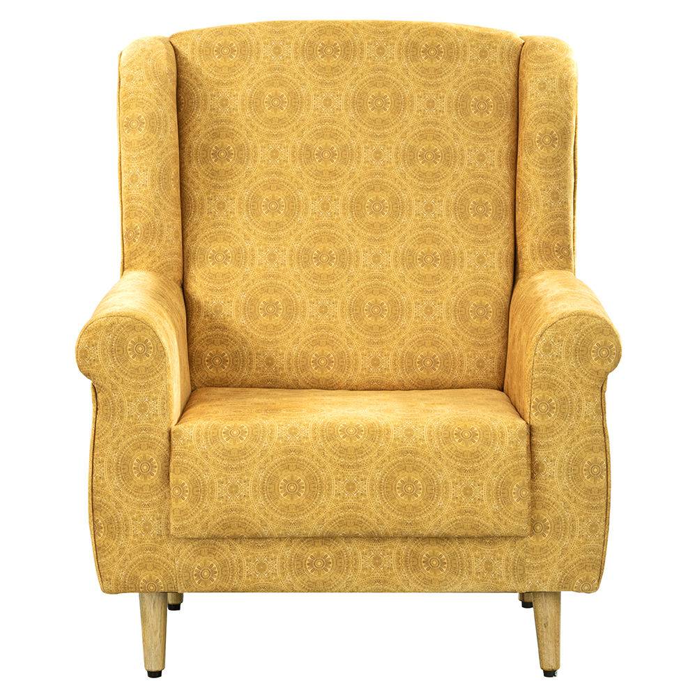 Tropical Wing Chair - Printed Fabric Paula