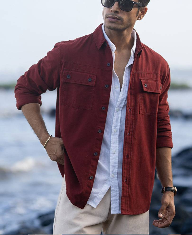 Brick Structure Cargo Overshirt Buy @ ₹1199