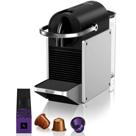 Delonghi EN127.S, Nespresso Pixie Capsules Coffee Machine, Sliver Black Buy at only ₹23999