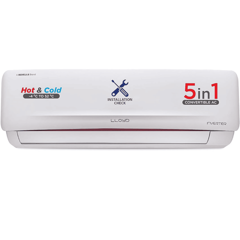 Lloyd 1.5 Ton 3 Star Hot & Cold Inverter Split Air Conditioner (GLS18H3FWRHP) Buy only at ₹36999