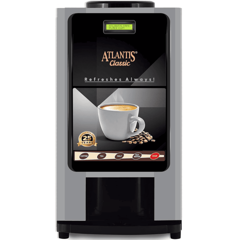 Atlantis 2 Liters Hot Tank Capacity Tea & Coffee Maker Vending Machine, Cafe Classic 2, Black Buy at only ₹14999