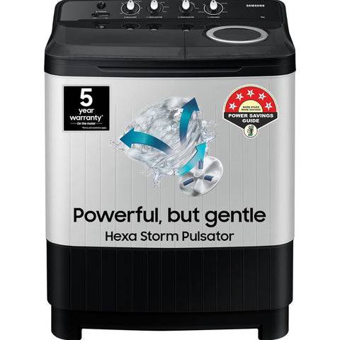 Samsung 8 Kg 5 Star Semi-Automatic Top Load Washing machine (WT80C4200GG, Black) Buy only at ₹13499