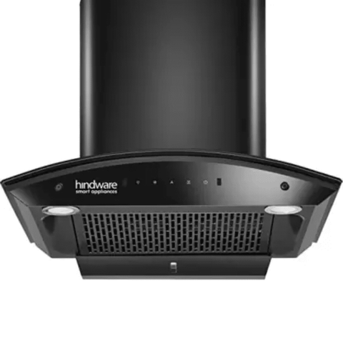 Hindware CELESIA BK, 60 cm 1300 m3/hr Auto Clean Wall Mounted kitchen Chimney, Low Noise (Black) Buy only at ₹27990