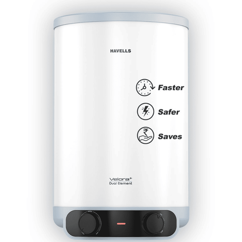 Havells 15 Ltrs Vertical Storage 5 Star Water Heater Geyser (VELORA+, White) Buy only at ₹9599