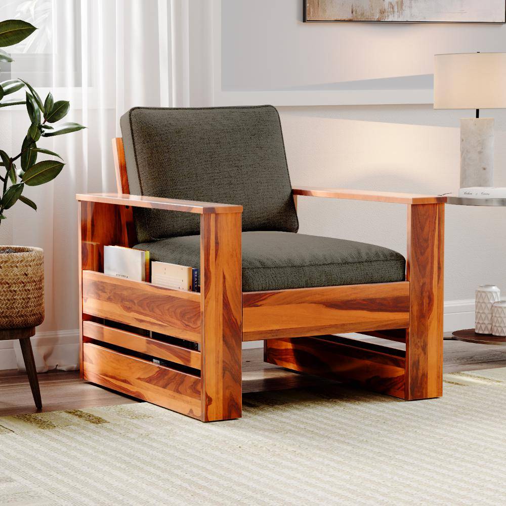 Bahamas Sheesham Wood Sofa - Single Seater