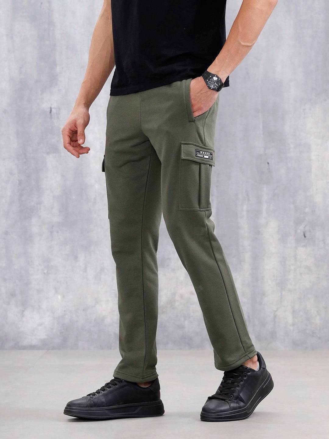 Men’s Straight Fit Knit Jogger With Pockets | Olive