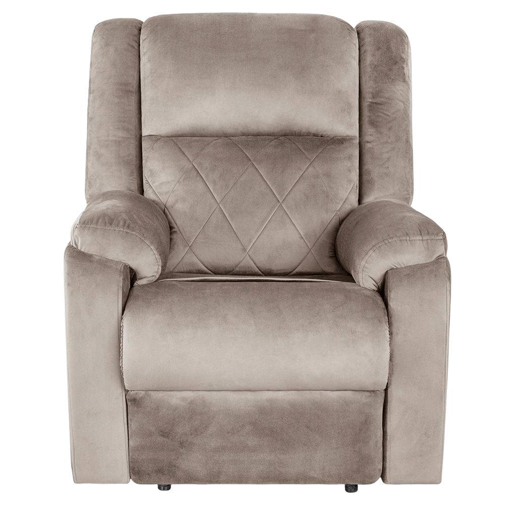 Empress Recliner - 1 Seater - Velvet Tuscan Tan
