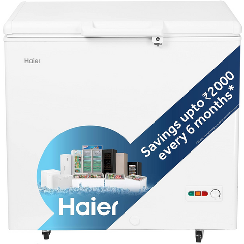 Haier HFC-230SM5, 218 Ltrs Top chest Single Door Convertible Deep Freezer, White Buy at only ₹27990