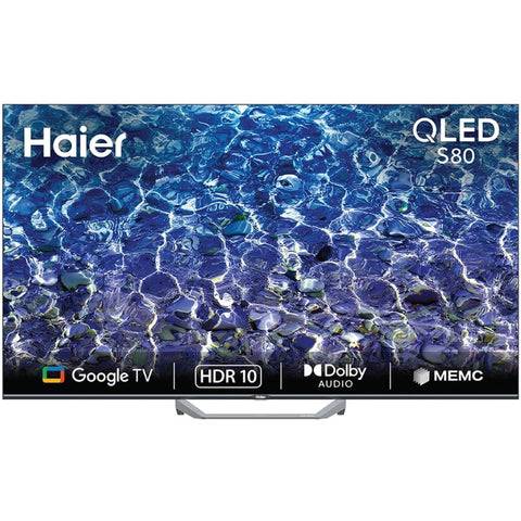 Haier H65S80FUX, 65 Inches 4K Ultra HD QLED TV, Black Buy only at ₹63499