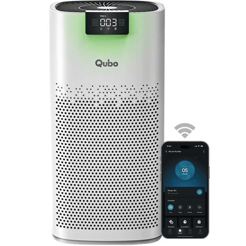 Qubo Q600 Smart Room Air Purifier with HEPA 13 Filter (600 Sqft,White) Buy only at ₹15499