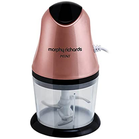 Morphy Richards Mini, 300 Watts DC Motor Chopper, Hand Wash with Built In Grinder (Copper Gold) Buy only at ₹2215