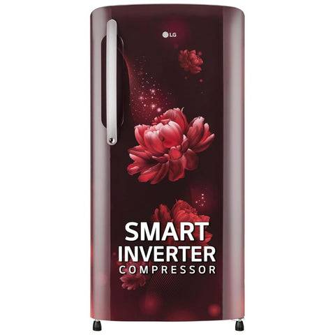 LG 204 Ltrs 3 Star Direct Cool Single Door Refrigerator (GL-B211HSCY, Wine) Buy at only ₹18989