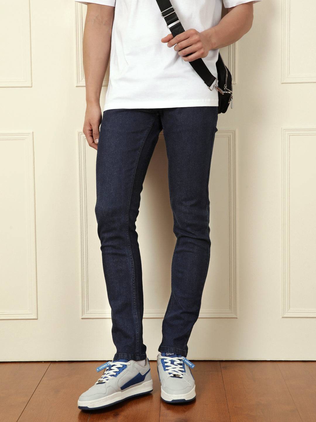 Casual Slim Tapered Jeans | Dark Blue