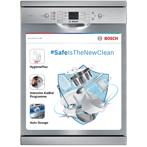 Bosch 13 Place Setting Free Standing Dishwasher with extra dry and hygienic (SMS66GI01I) Buy at only ₹44499