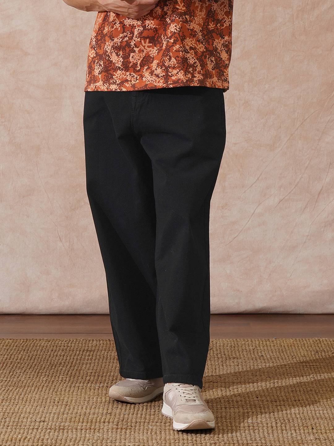 Casual Baggy Fit Jeans | Black