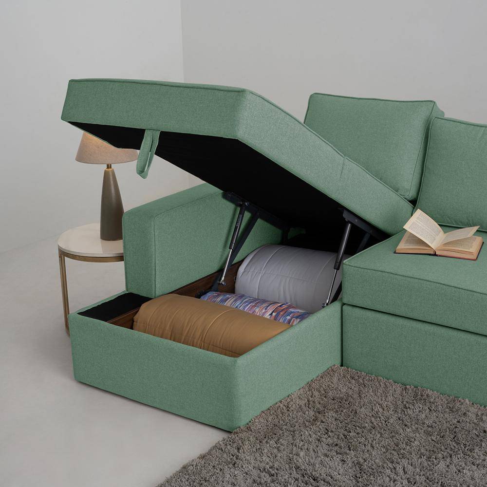 Napper Storage L Shape Sofa Set (3 Seater + Left Aligned Chaise)