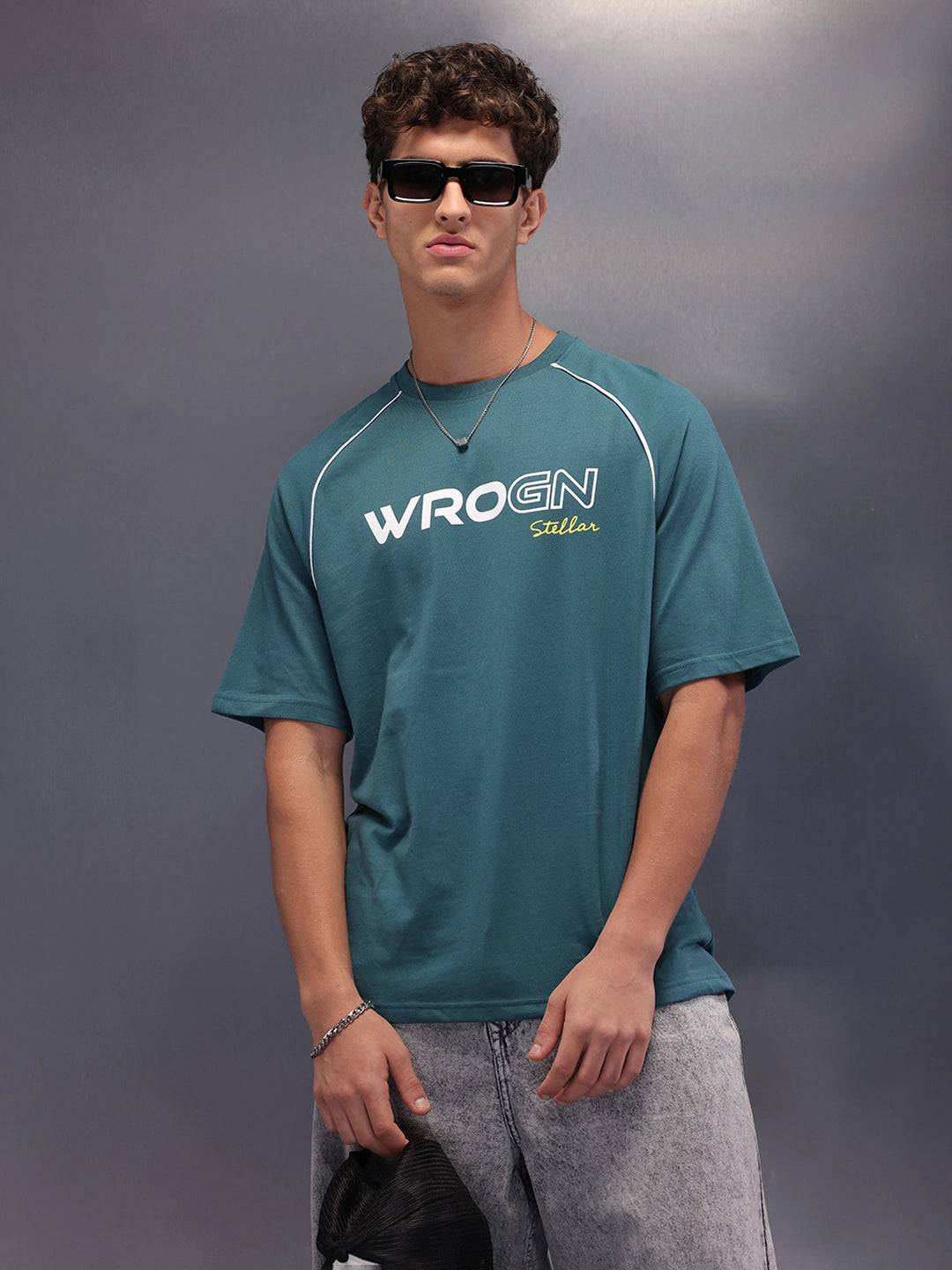 Stellar Placement Printed T-Shirt | Green