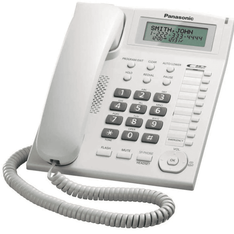 Panasonic KX-TS880MX, Single Line Corded Landline Phone (White) Buy only at ₹3699