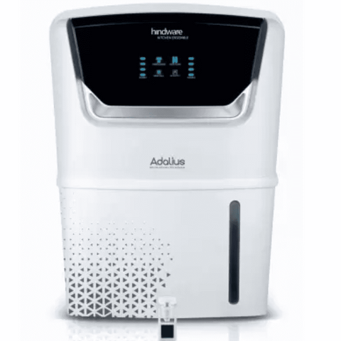 Hindware ADALIUS, 7 Ltrs Storage RO+UV+UF+Copper Guard + pH enhancer Wall Mountable Water Purifier, White & Black Buy at only ₹136899