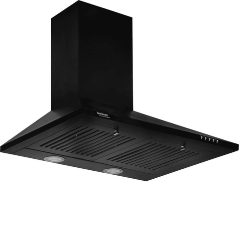 Hindware MYRA, 60cm 1000 m3/hr Ducted Auto Clean Wall Mounted Chimney (Black) Buy only at ₹13990