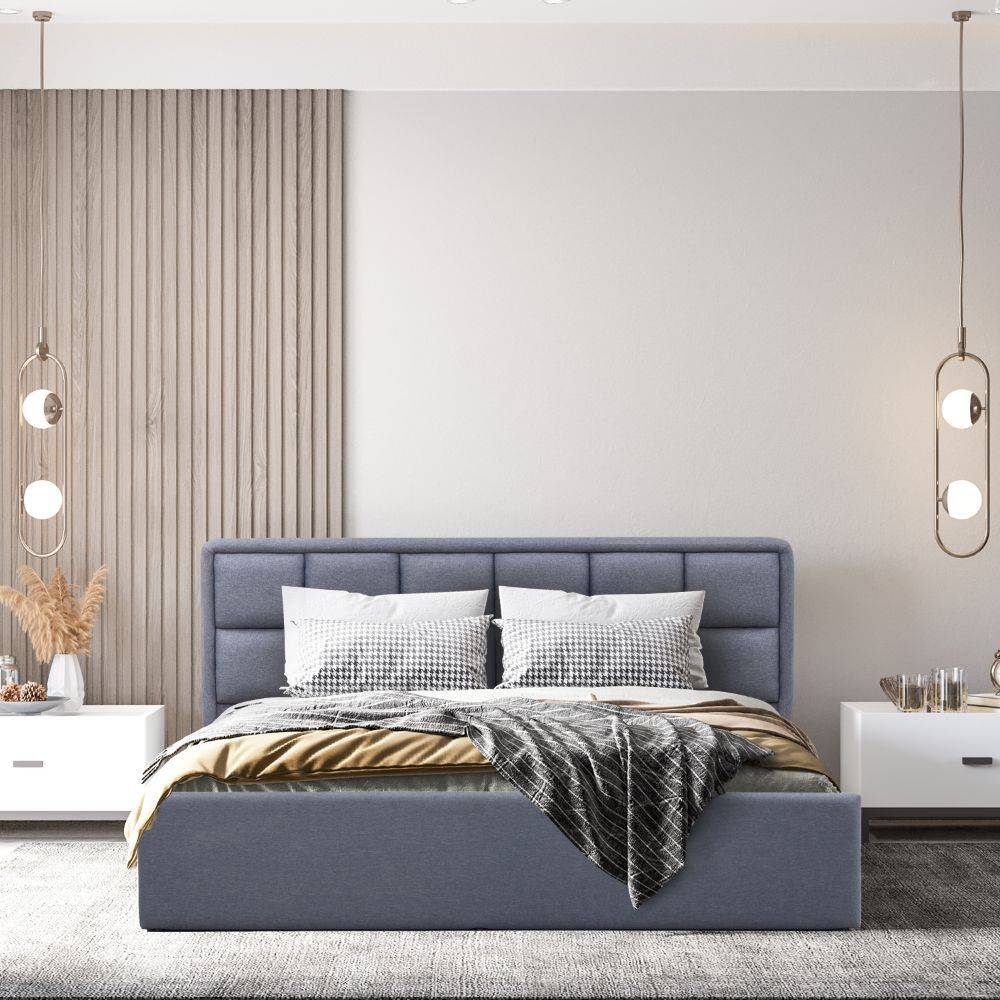 Surma Queen Size Storage Upholstered Bed (78x60 inch)