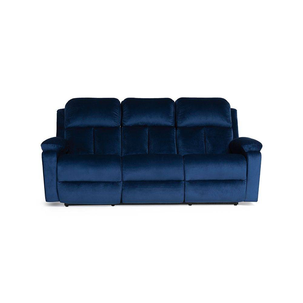 Stargazer Recliner - 3 Seater - Velvet Blue