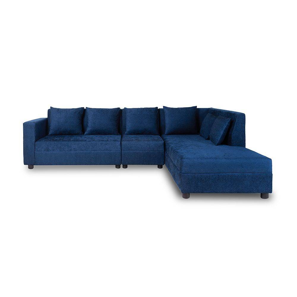 Skiver L Shape 6 Seater Sofa Set (3 Seater + Right Aligned Chaise)