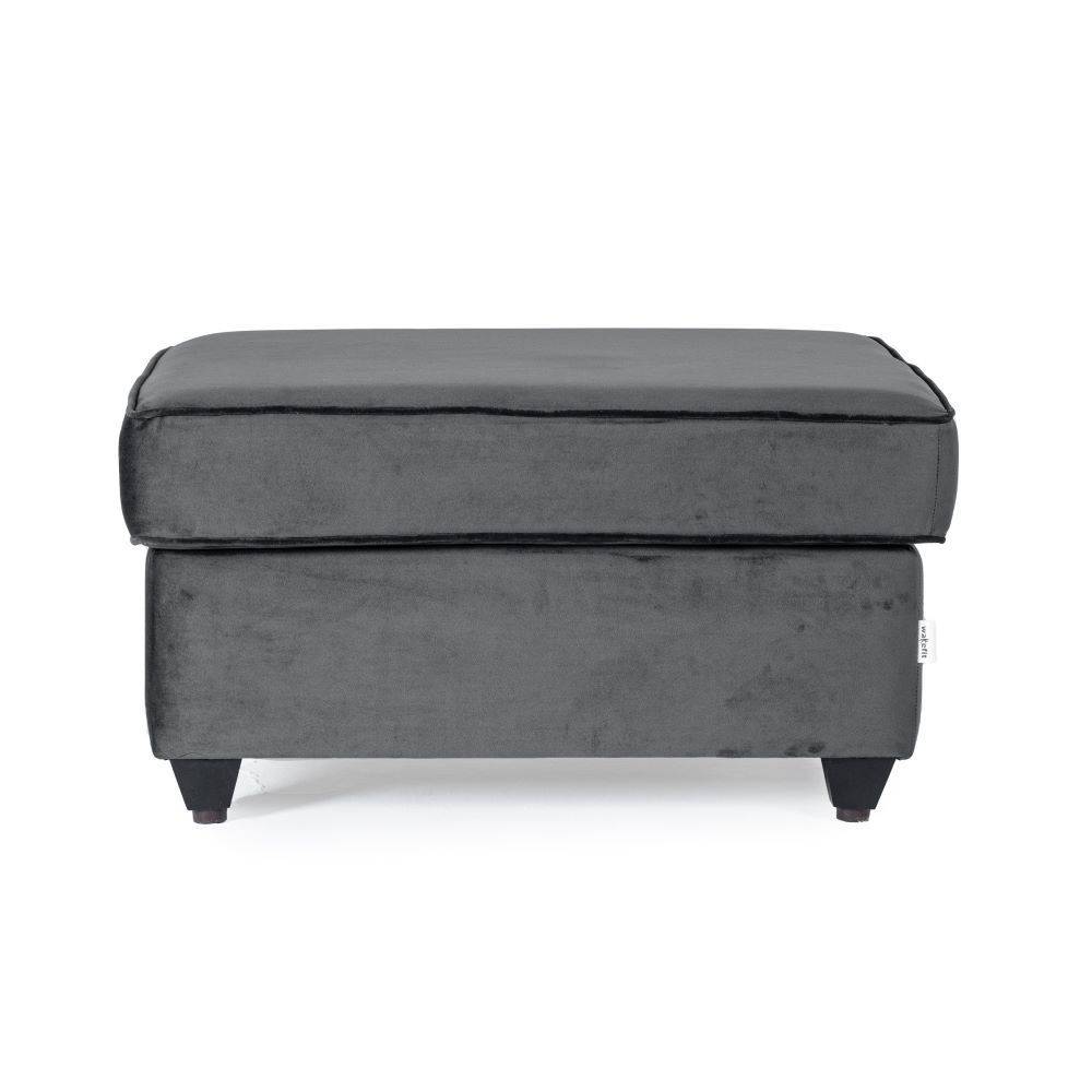 Napper Ottoman - Velvet Space Grey